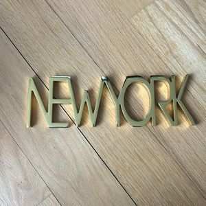 New York desk sign